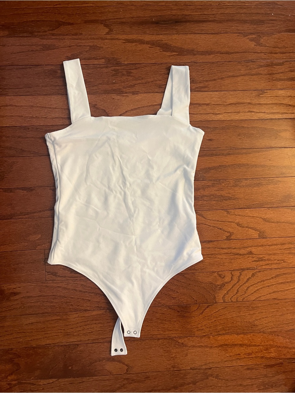 Abercrombie & Fitch White Square Neck Bodysuit